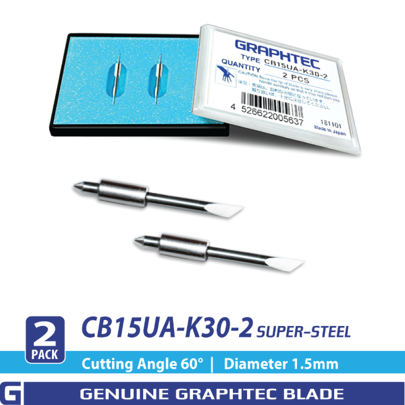 GRAPHTEC 替刃 CB15UA-K30-5 5個入り 純正品　（9本） Amazon.co.jp: グラフテック 純正 替刃 1.5mm CB15U-K30-5 超硬