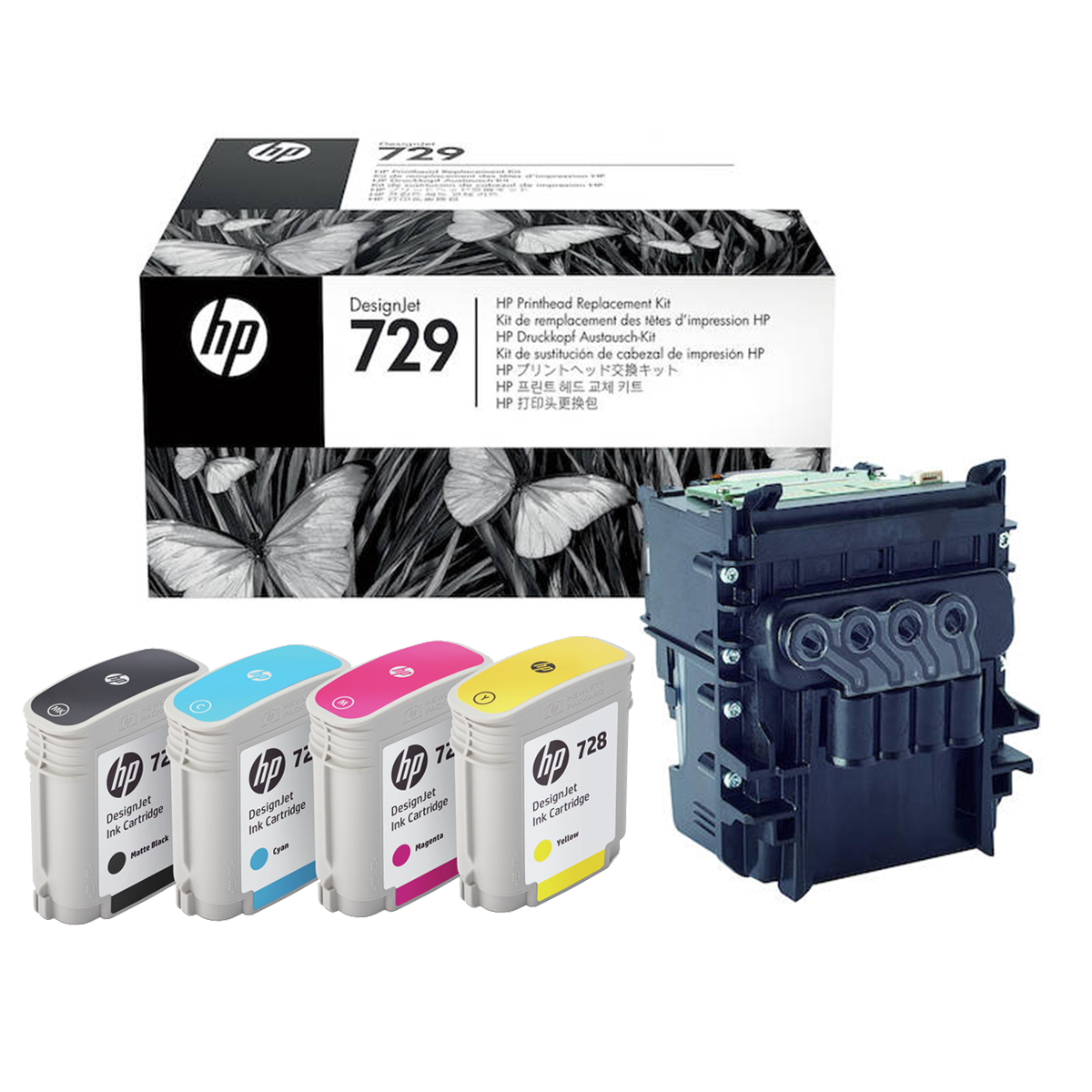 728 Ink Installation Guide HP 729 Printheads Replacement Kit | DesignJet Z Series – Plotter Mechanix