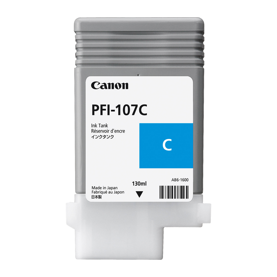 Canon PFI-107 and PFI-207 Ink for iPF680, iPF685, iPF780 and